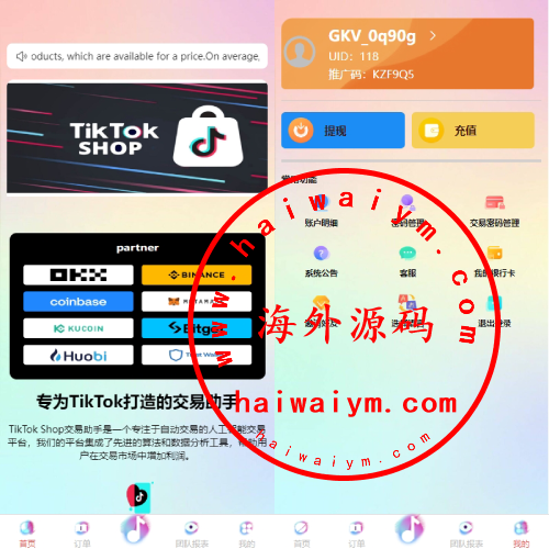 海外tiktok刷单抢单系统/多语言卡单连单/已内嵌tiktok